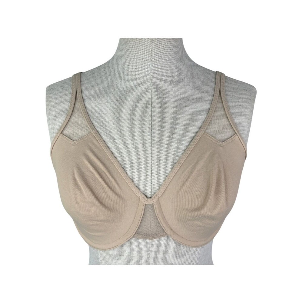 Wacoal Body By Wacoal Seamless Underwire Bra sz 34D * Neutral Beige Nude Tan